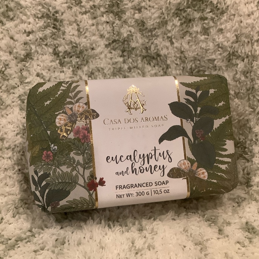 Casa Dos Aromas Scented Eucalyptus & Honey Hand Soap NWT 10.5oz.  Portugal